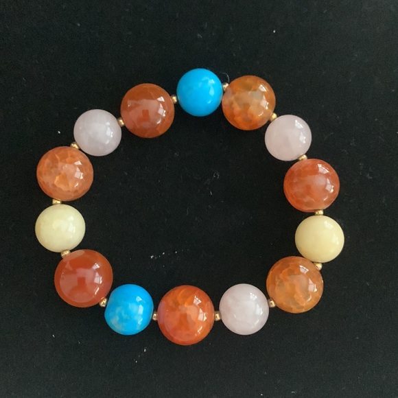 ♥️ Sale 3for$15! Gorgeous Natural Stone Heavy Stretch Bracelet - Picture 3 of 3